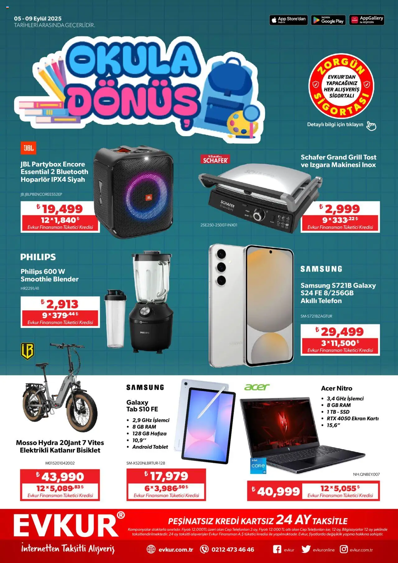 Evkur Katalog (05 - 09 Eylül 2025) - Sayfa numarası 1 - Telefon, Tablet, Blender, Hoparlör, Akıllı telefon, Izgara