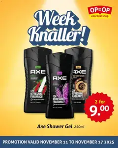 Voorbeeld van Folder van winkel OP is OP geldig vanaf 11-11-2025