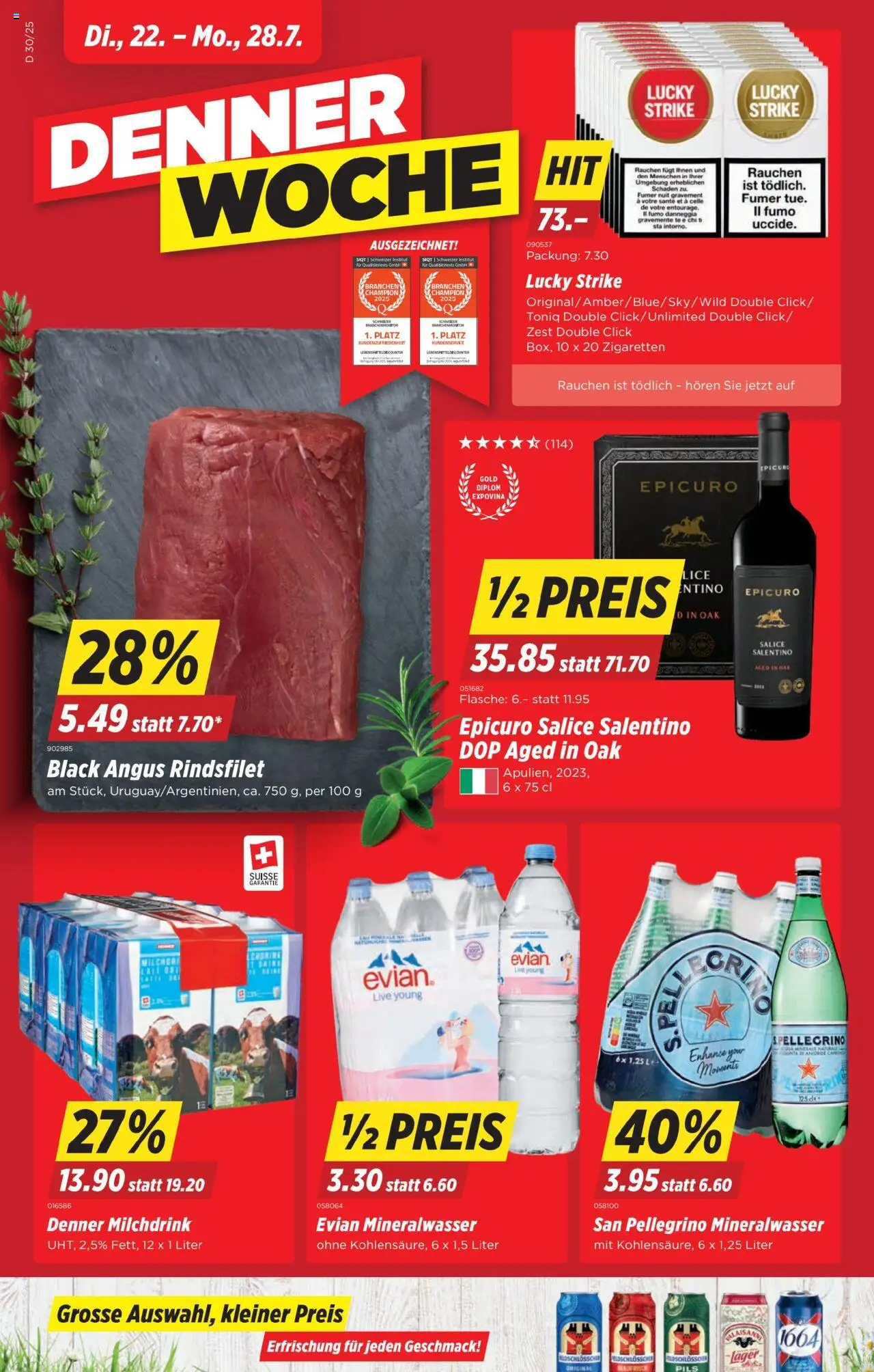 Denner Aktionen ab 22.07.2025 - Seitennummer 1