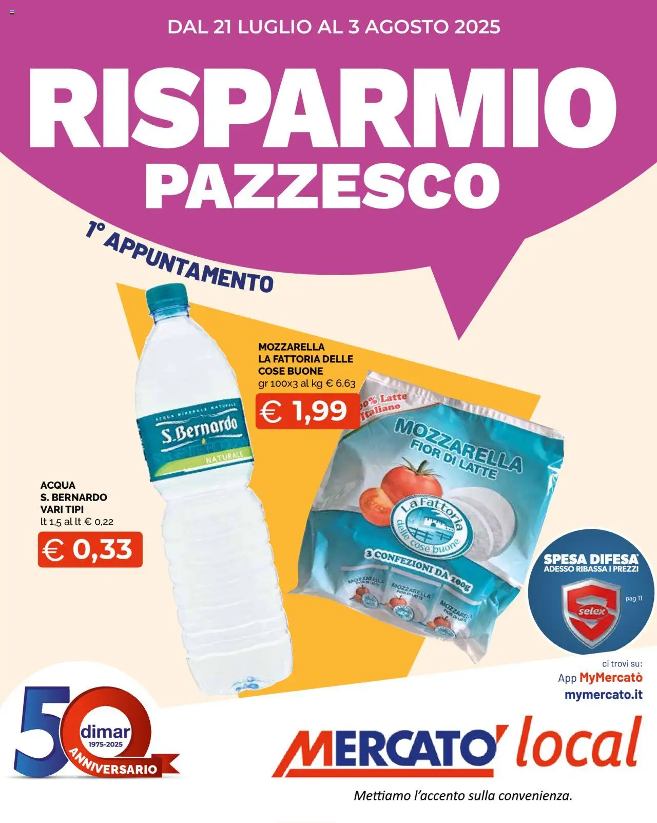 Volantino Mercatò valido da 21/07/2025 numero di pagina 1