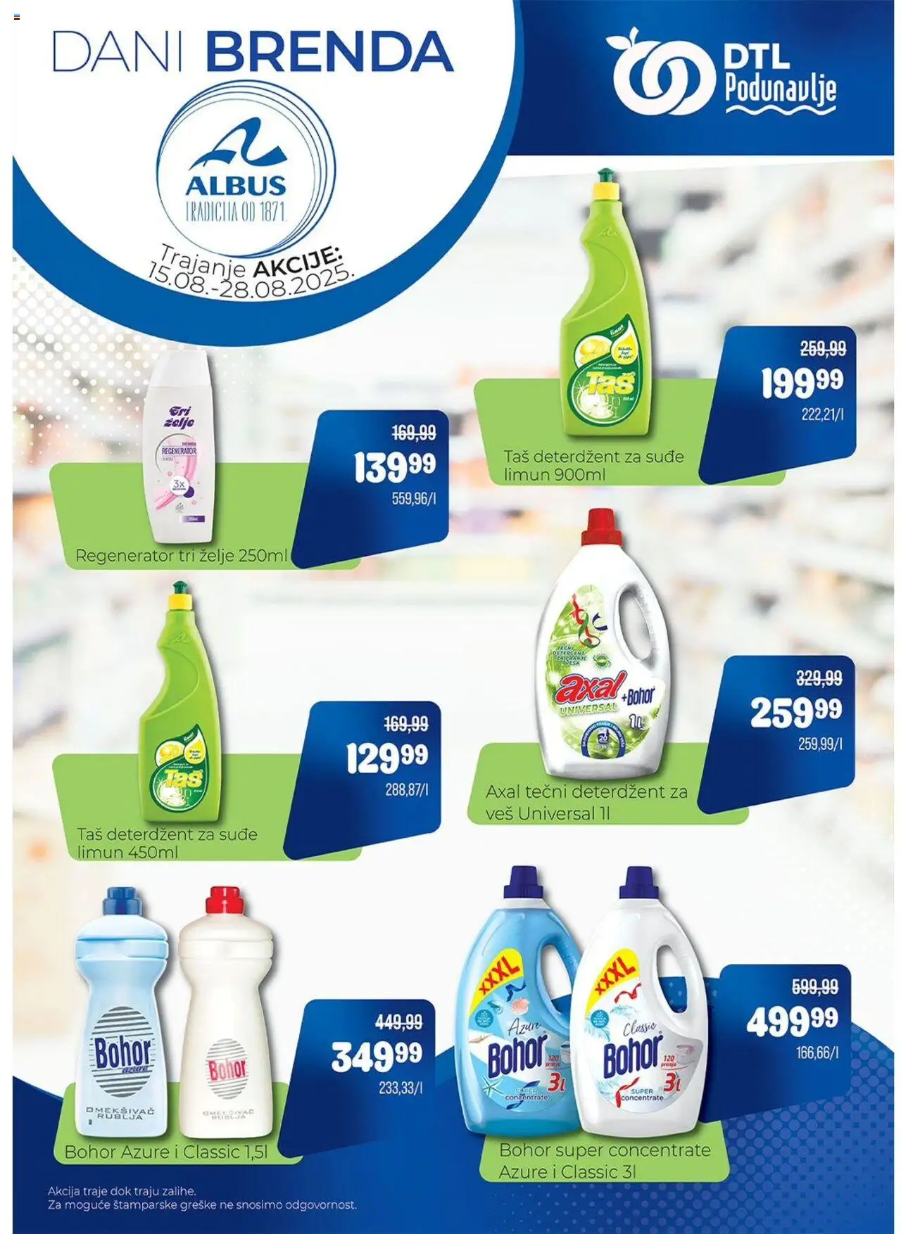 Podunavlje katalog važi od 15.08.2025 - stranica 1 - Limun, Deterdžent, Omekšivač, Tečni deterdžent