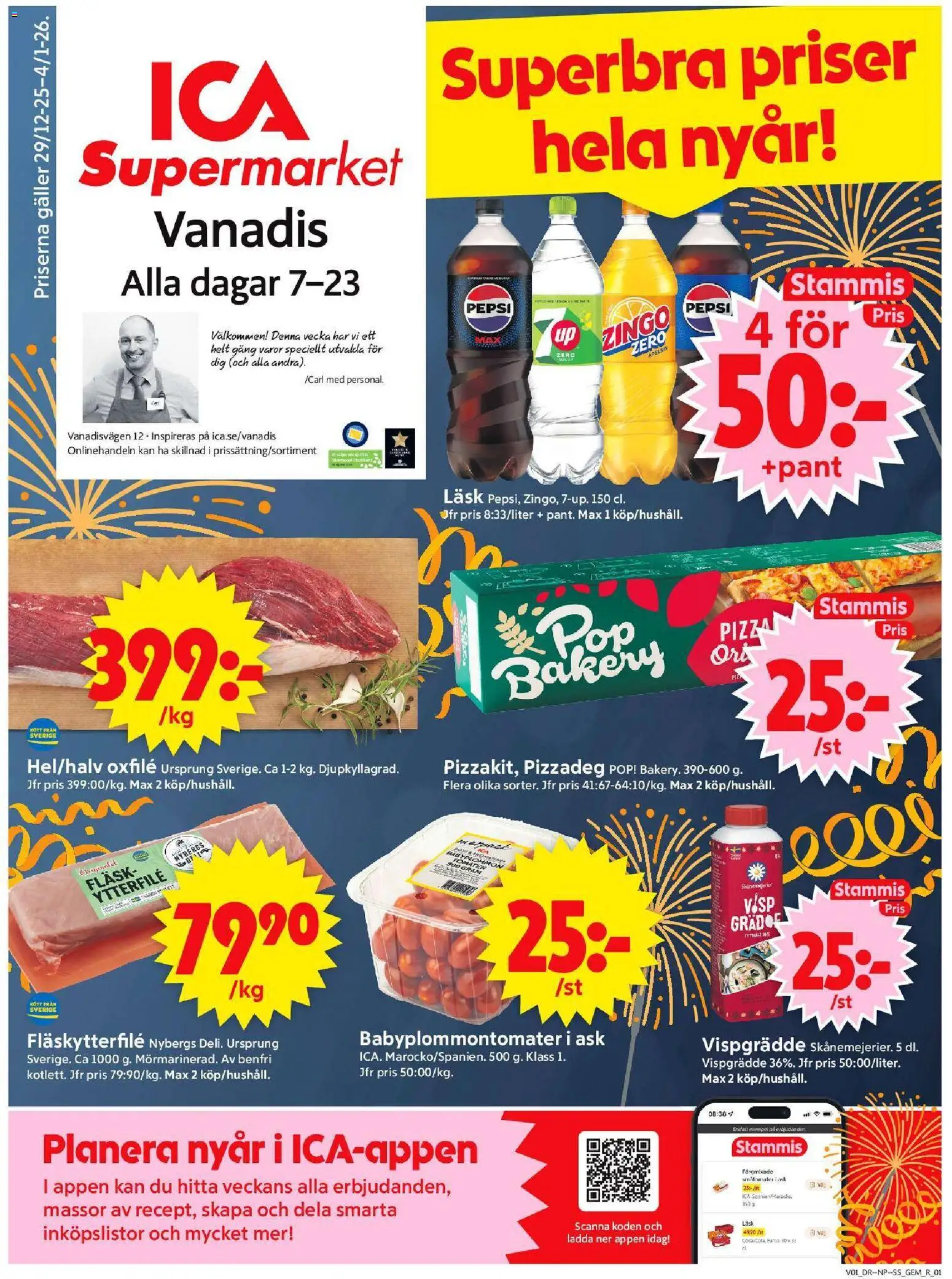 Förhandsgranska reklamblad Stockholm från butik ICA Supermarket gäller från 30/12/2025