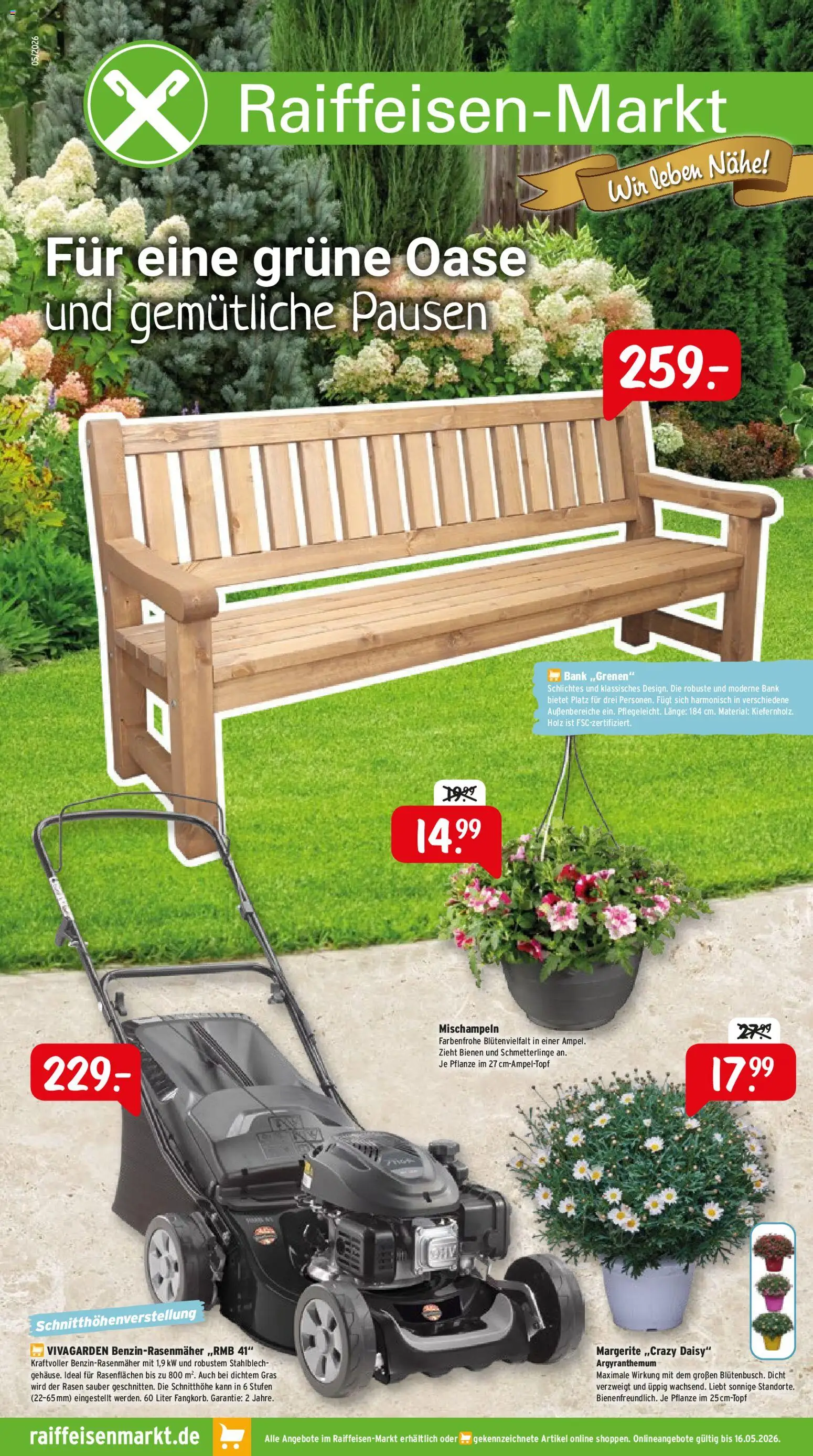Vorschau von dem Prospekt des Geschäftes Raiffeisen Markt, gültig ab dem 01.05.2026