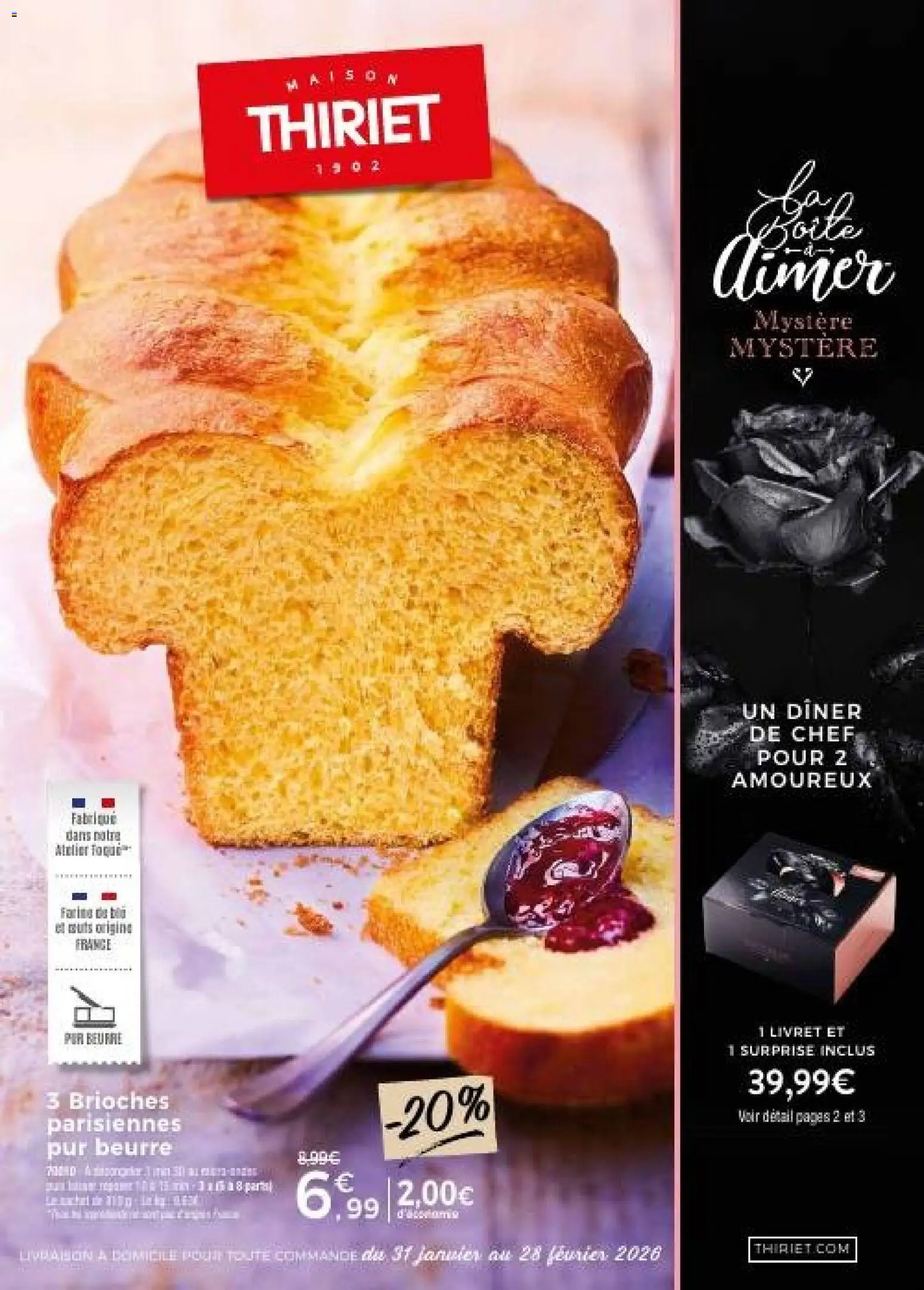 Prévisualisation de Catalogue livraison à domicile du magasin Thiriet formulaire valide 31/01/2026