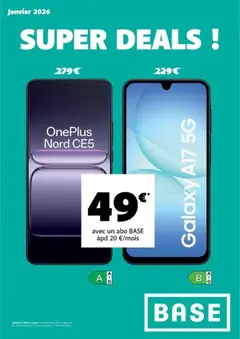 Voorbeeld van Publicité van winkel Base geldig vanaf 05/01/2026
