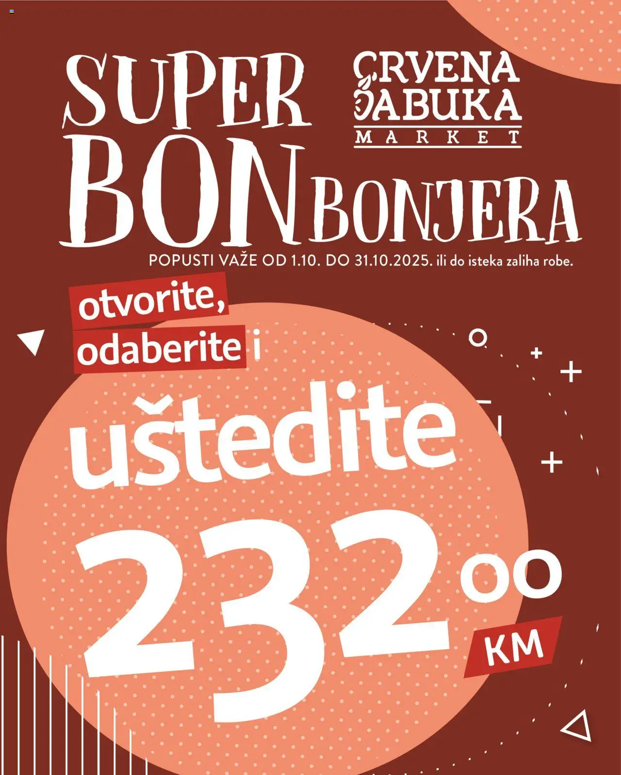 Pregled letka Katalog Super Bonbonjera trgovine Crvena jabuka vrijedi od 2025.10.01