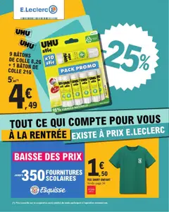 Prévisualisation de Catalogue Rentrée des Classes | Clichy du magasin E.Leclerc formulaire valide 29/07/2025