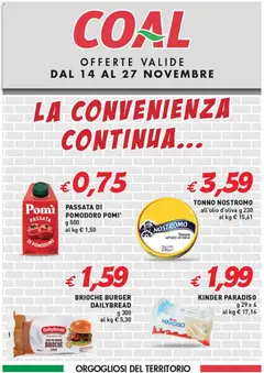 Anteprima dell'opuscolo Volantino La Convenienza Continua dal negozio Coal valido da 14/11/2025