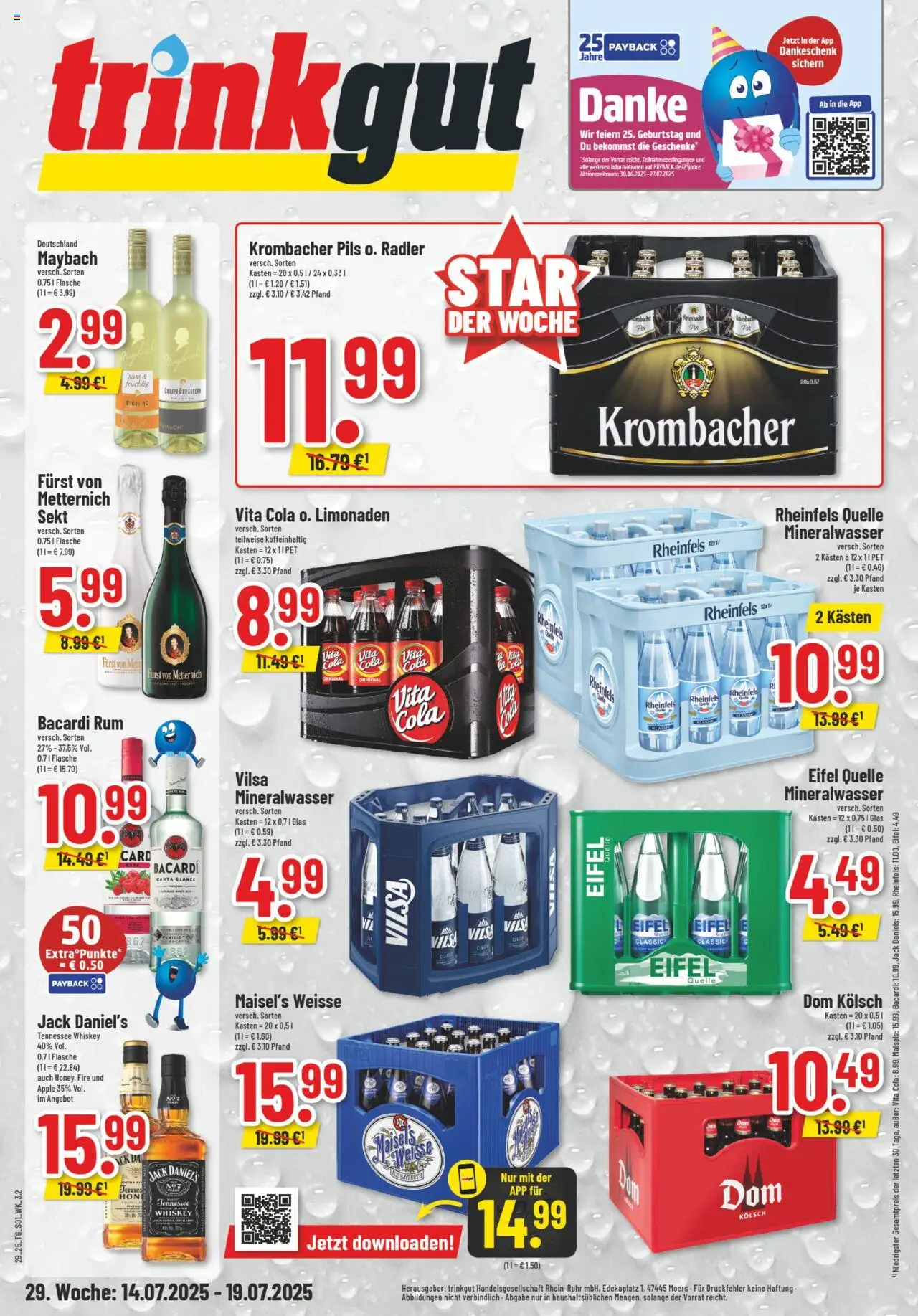 Trinkgut Prospekt ab 14.07.2025 > Angebote ab Montag