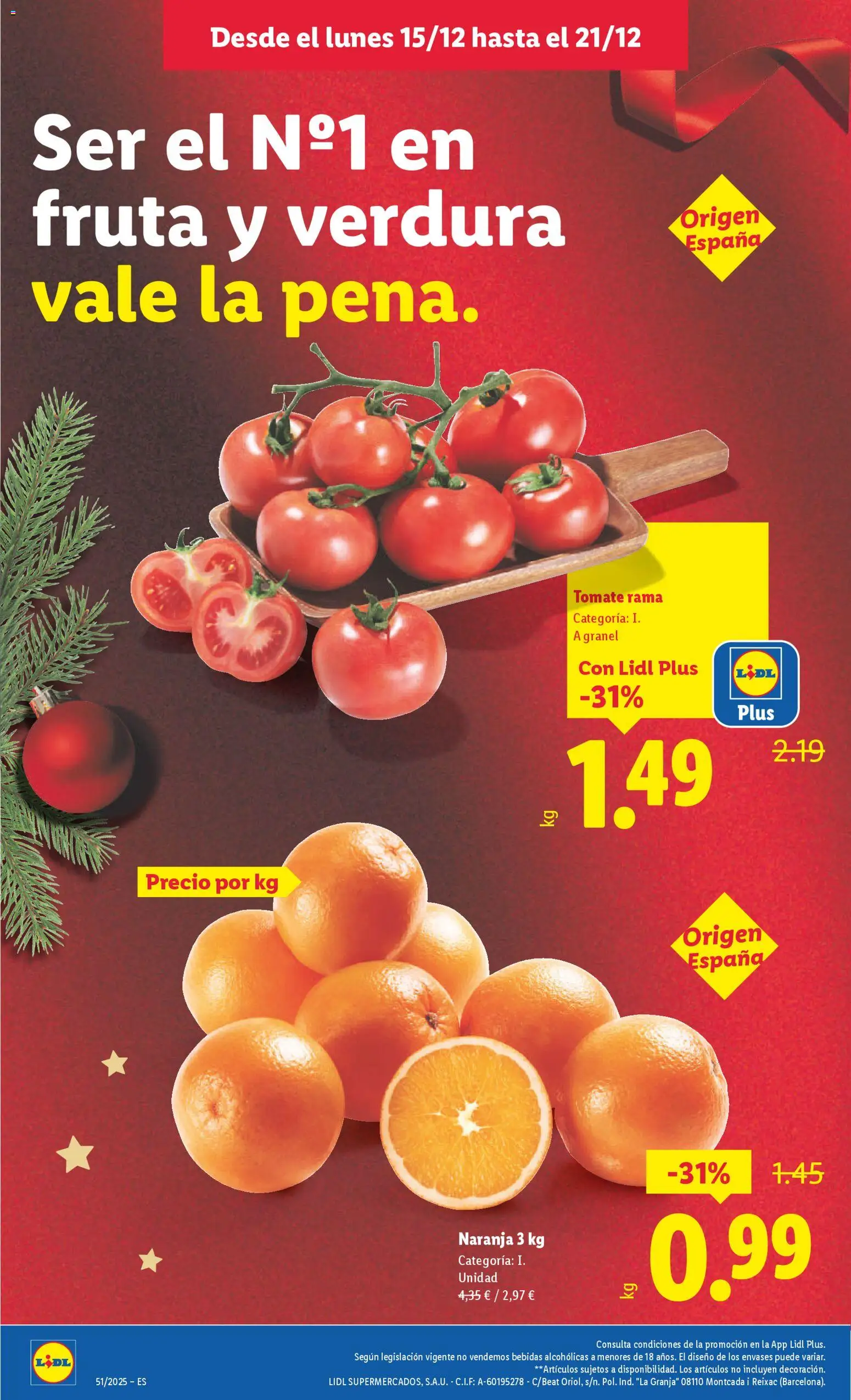 Vista previa del folleto de la tienda Lidl válido desde el 15/12/2025 