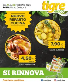 Anteprima dell'opuscolo Volantino Amico Roma, via A. Doria dal negozio Tigre valido da 11/02/2026