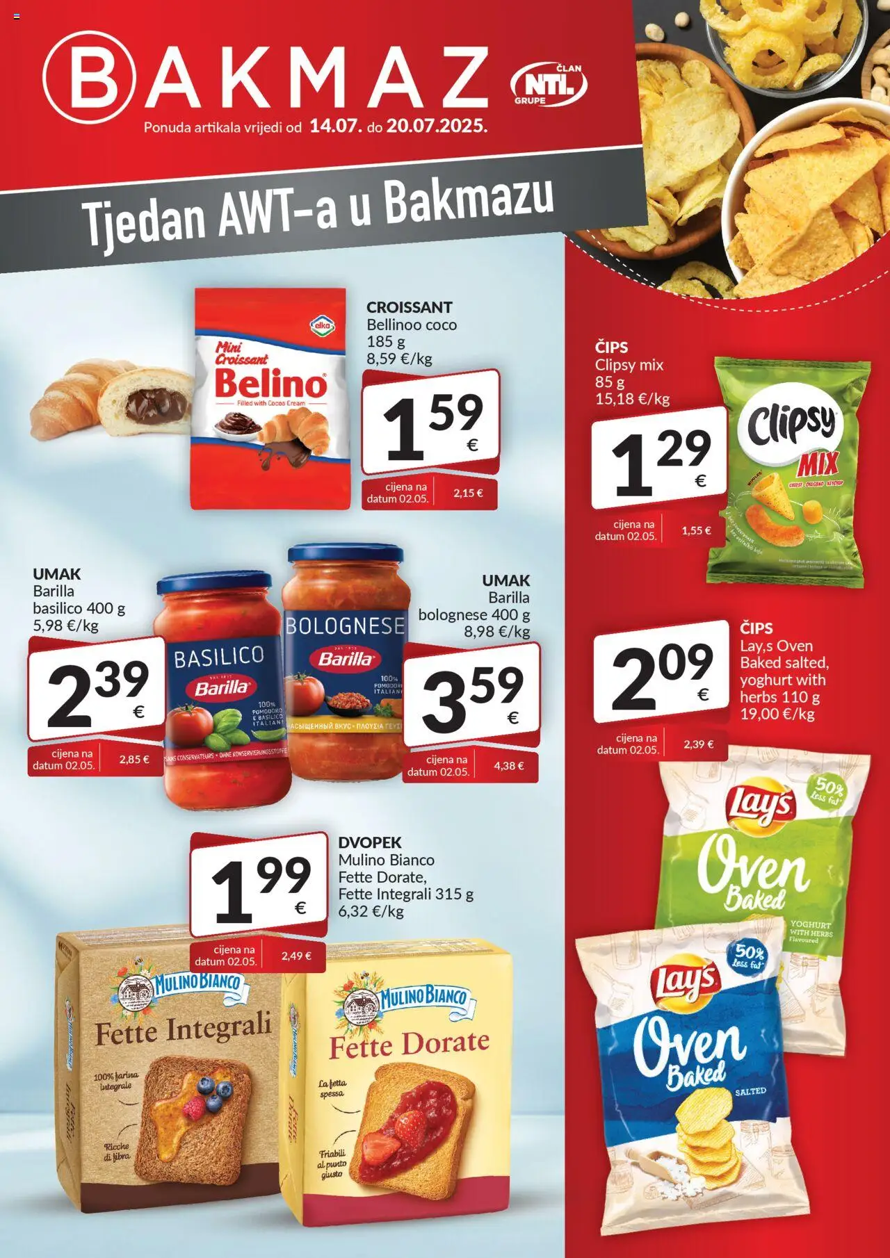 Bakmaz aktualni Tjedan vrijedi od 14.07.2025 - tjedna akcija broj stranice 1