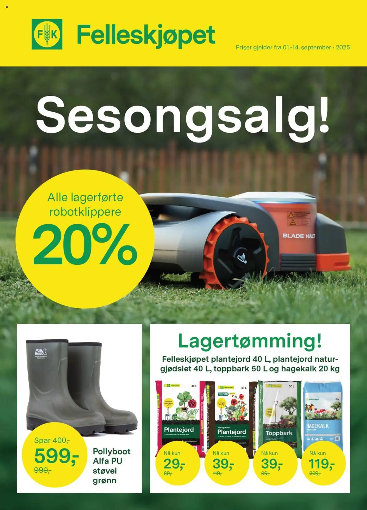 Kundeavis Felleskjøpet gyldig fra 01/09/2025 - Sidenummer 1