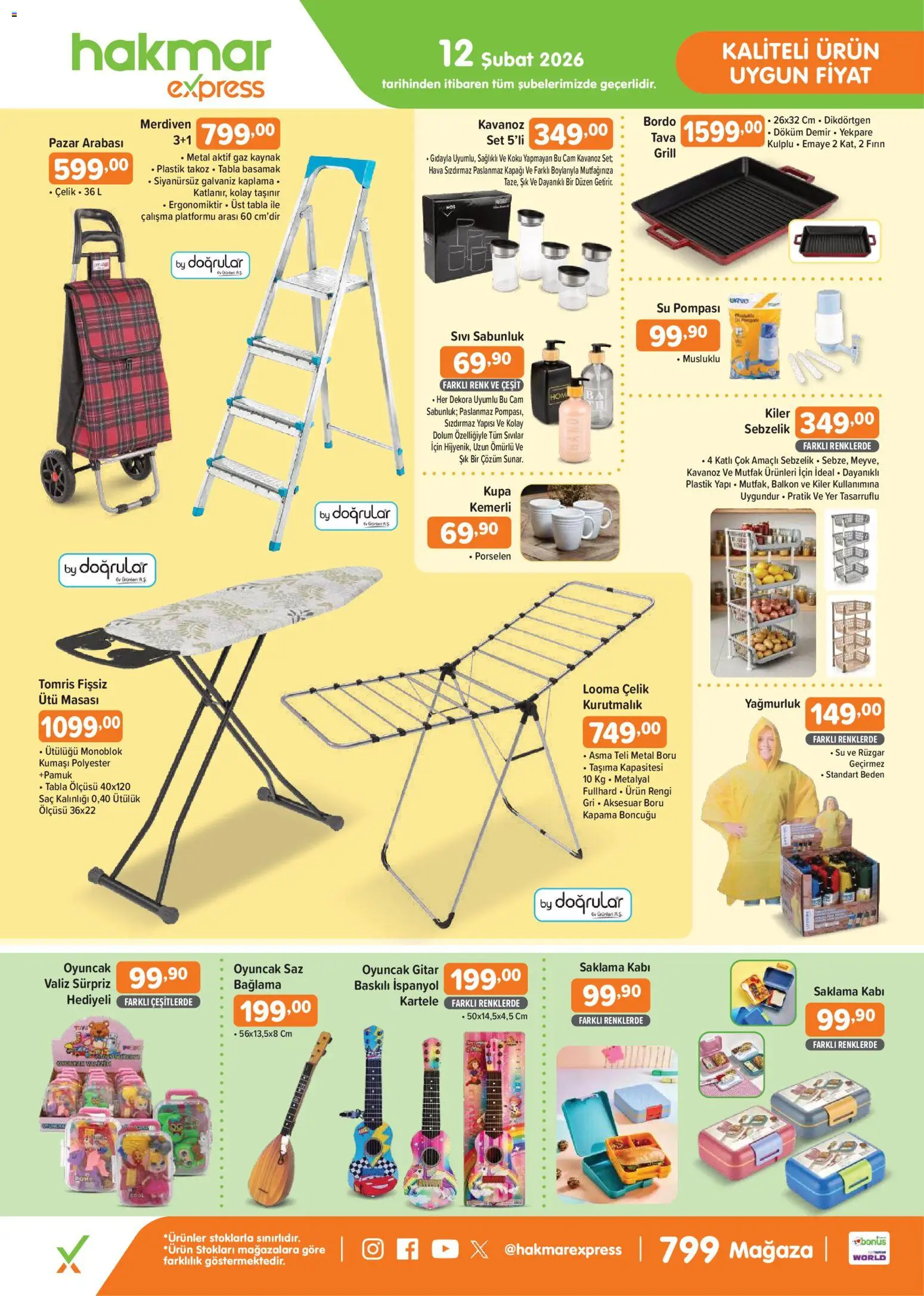 Hakmar Express Perşembe Aktüel Ürünler 12.02.2026 - Broşürünün önizlemesi