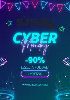 Sinsay - Cyber Monday megtekintése, amely érvényes 2025.12.01.-től