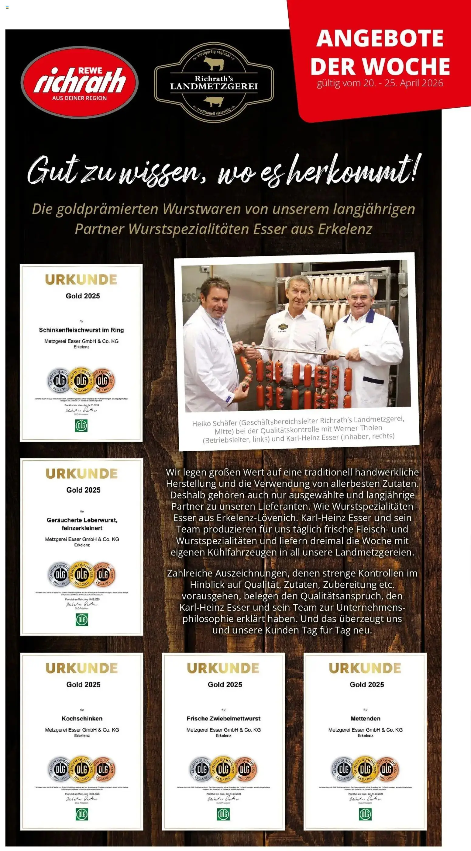 Vorschau von dem Prospekt des Geschäftes Rewe, gültig ab dem 20.04.2026