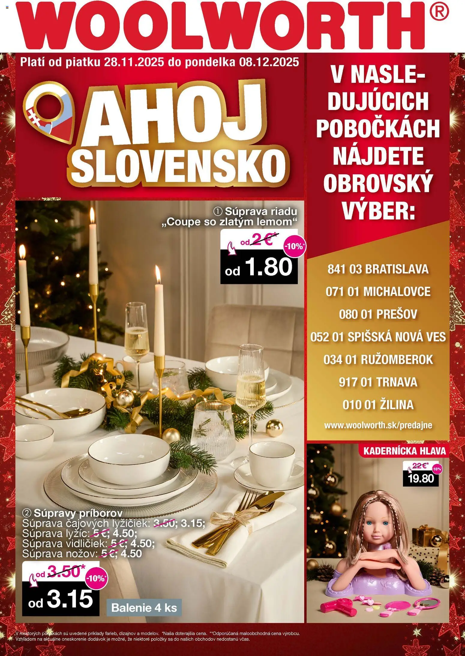 Náhľad Woolworth letáku platného od 28.11.2025