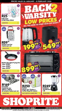 Preview of Shoprite flyer valid from 26/01/2026
