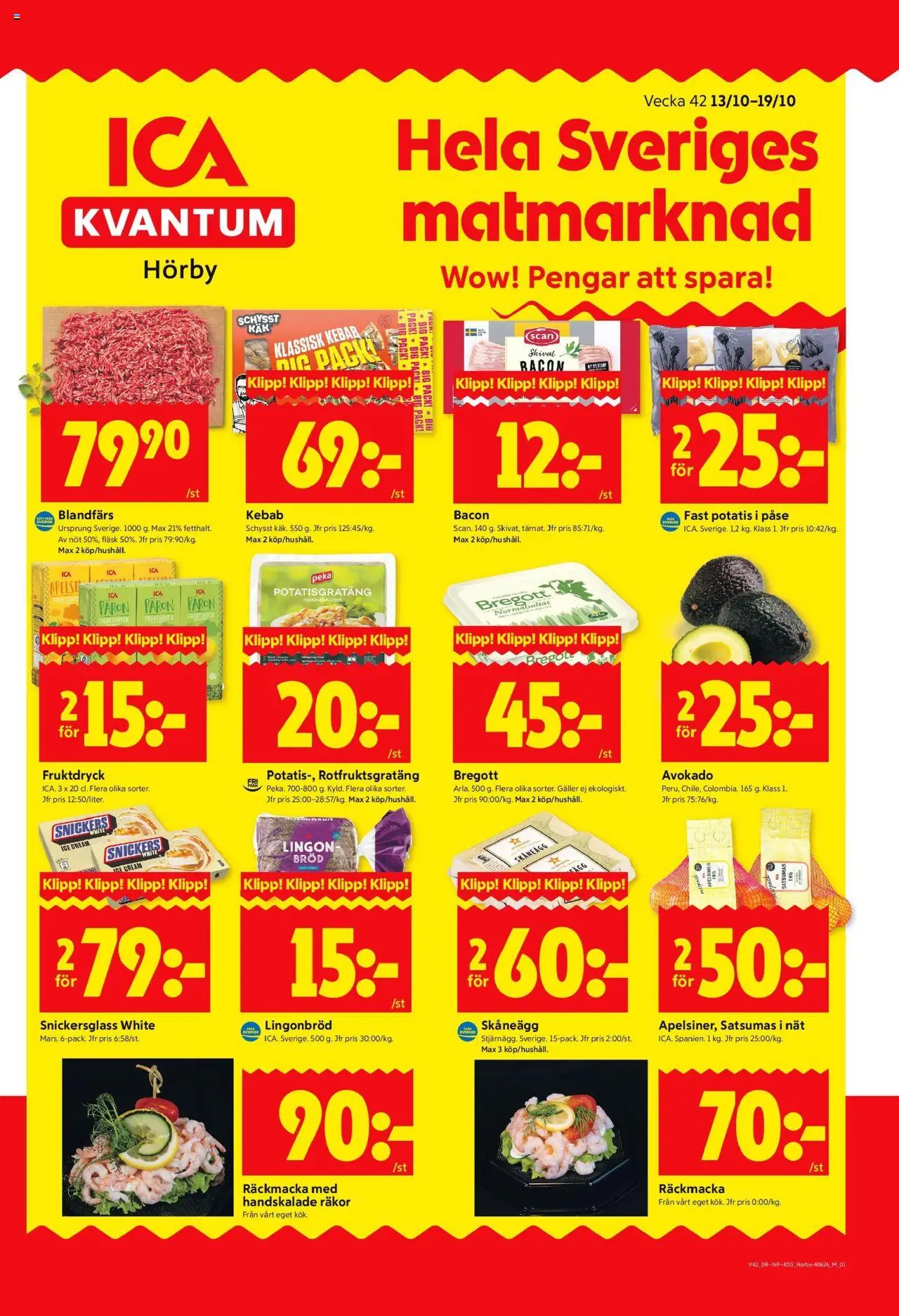 Hörby är giltig 13/10 2025 > Veckans Erbjudanden gäller från 13/10/2025 till 19/10/2025 sidnummer 1