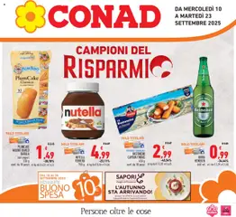 Anteprima dell'opuscolo Attuale volantino dal negozio Conad valido da 10/09/2025