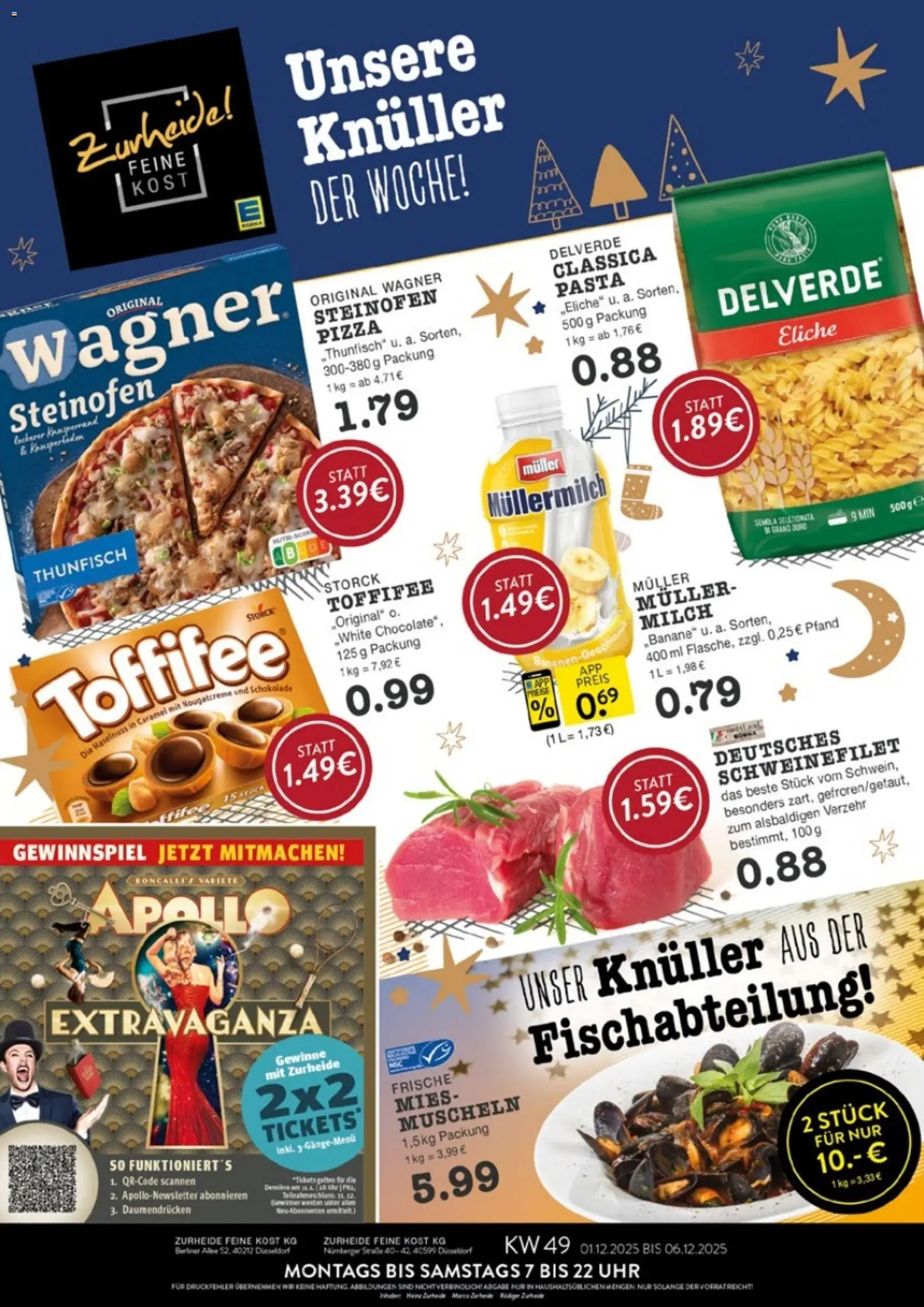 Vorschau von dem Prospekt des Geschäftes Edeka Zurheide, gültig ab dem 01.12.2025