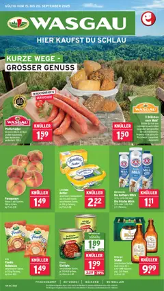 Vorschau von dem Prospekt des Geschäftes Wasgau, gültig ab dem 15.09.2025