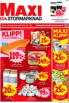 Förhandsgranska reklamblad Enköping från butik ICA Maxi gäller från 27/10/2025