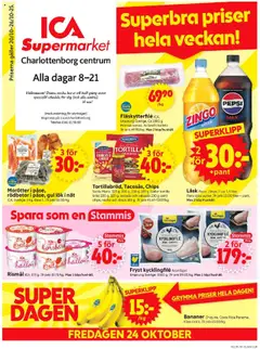 Förhandsgranska reklamblad Motala från butik ICA Supermarket gäller från 20/10/2025