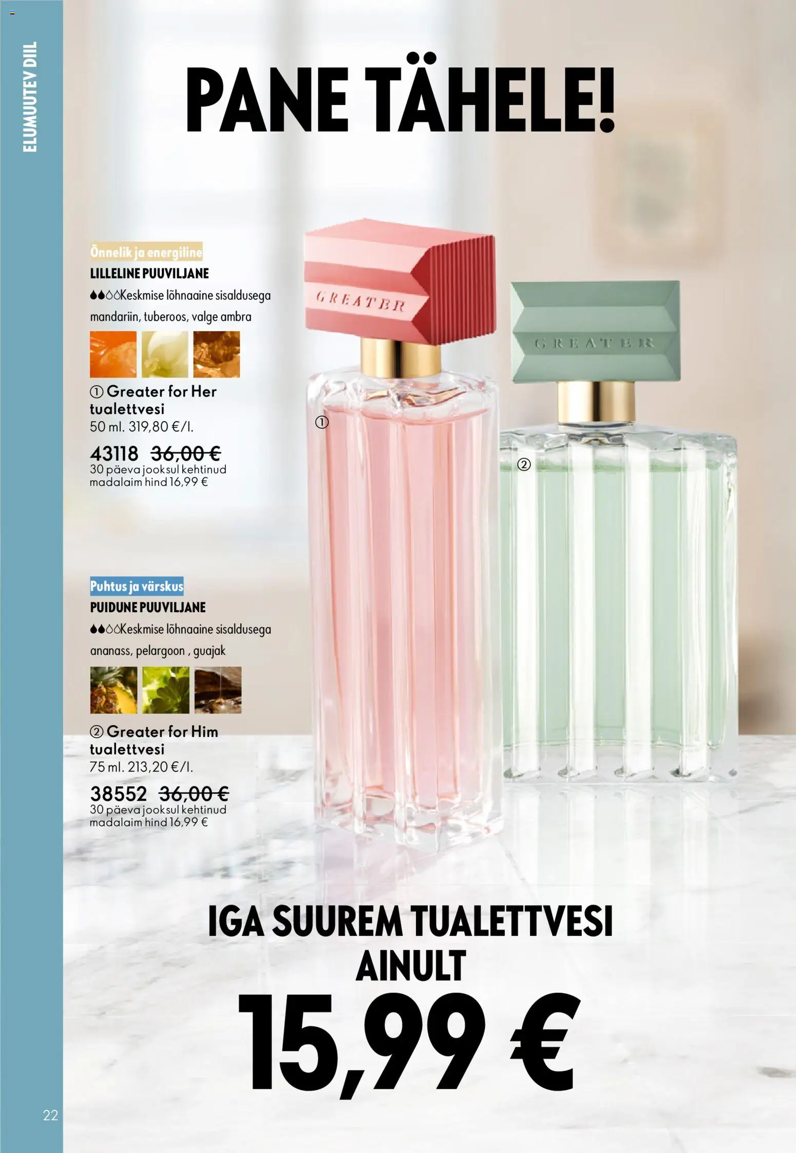 Oriflame kliendilehe eelvaade alates 2025.12.31