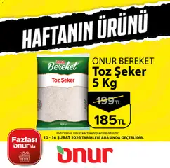 Onur Market Haftanın Ürünü 10.02.2026 - Broşürünün önizlemesi