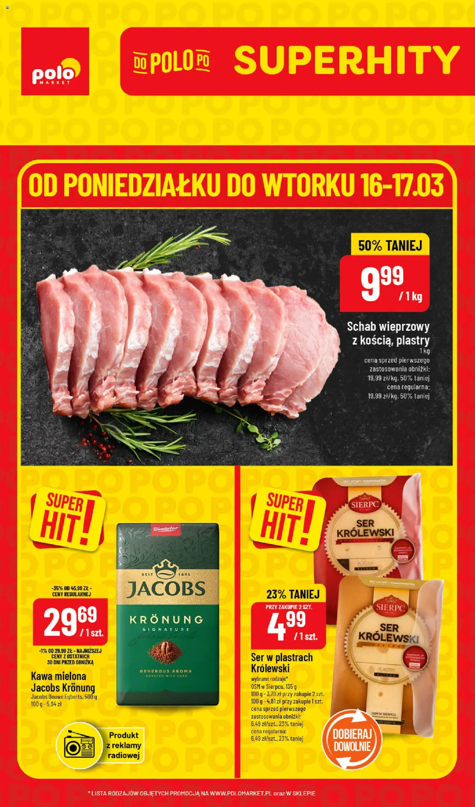 Pogląd gazetki "POLOmarket gazetka - Super Hity" ze sklepu POLOmarket ważnej od 16.03.2026