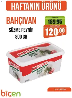 Biçen Market Haftanın Ürünü 14.10.2025 - Broşürünün önizlemesi
