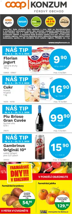 Náhled nabídky: Konzum Leták platný od 04.02.2026