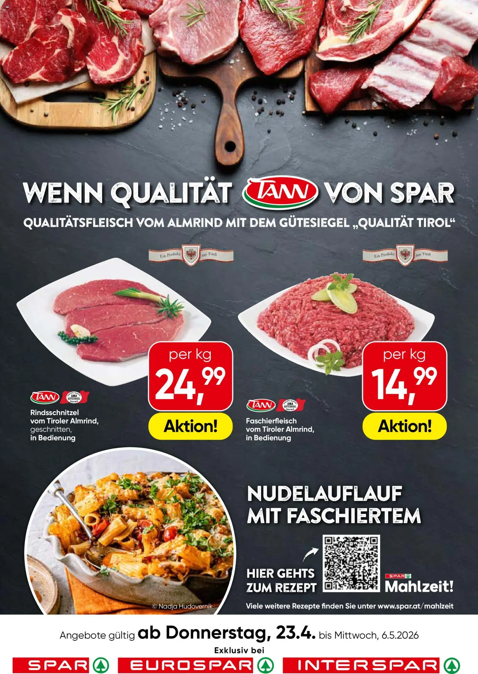 Vorschau der Angebote: Spar Spar TANN Einleger- Tirol gültig ab 23.04.2026