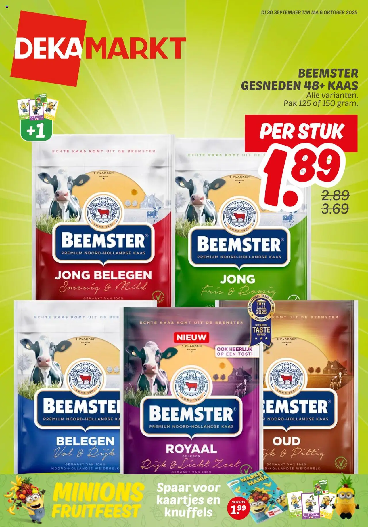 Dekamarkt shop Folder geldig vanaf 30-09-2025 - Paginanummer 1 - Kaas, Knuffels