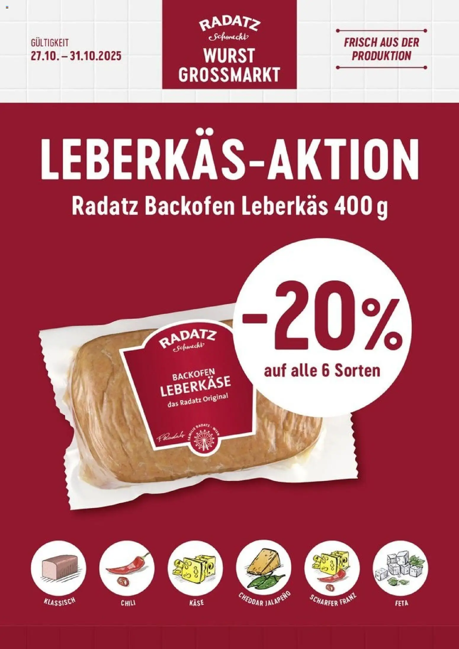 Vorschau der Angebote: Radatz Leberkäs - Aktion gültig ab 27.10.2025