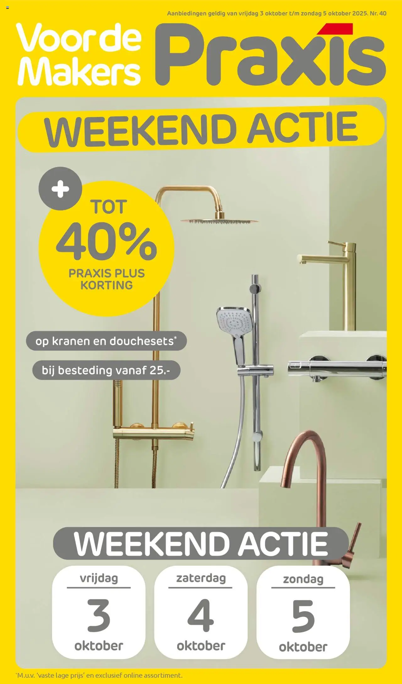 Praxis shop Folder weekend geldig vanaf 29-09-2025 - Paginanummer 1
