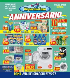 Anteprima dell'opuscolo Attuale volantino dal negozio RisparmioCasa valido da 23/10/2025