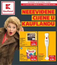 Pregled letka Split-Ravne njive trgovine Kaufland vrijedi od 01.04.2026