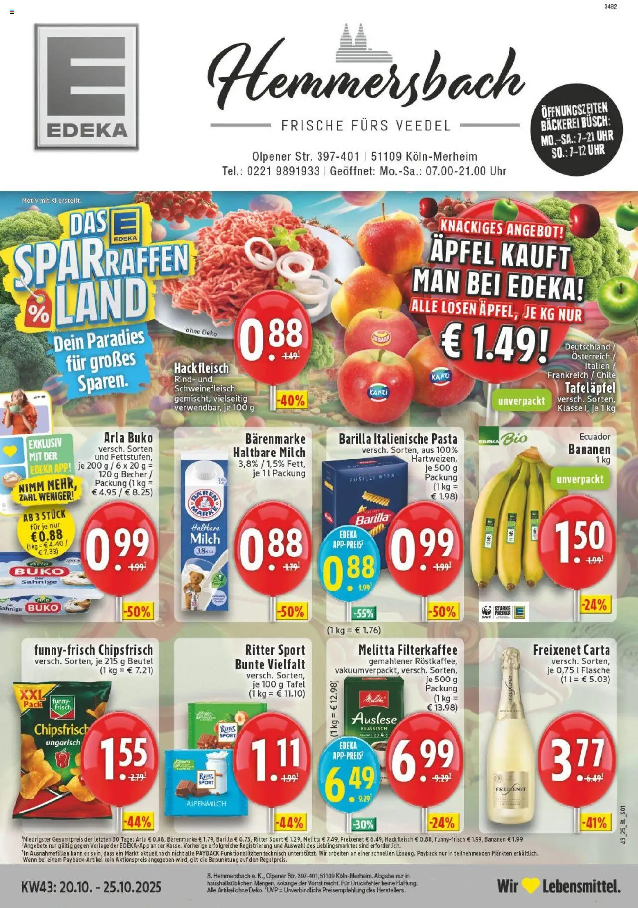 EDEKA Prospekt ab 20.10.2025 - Prospekt Köln Online