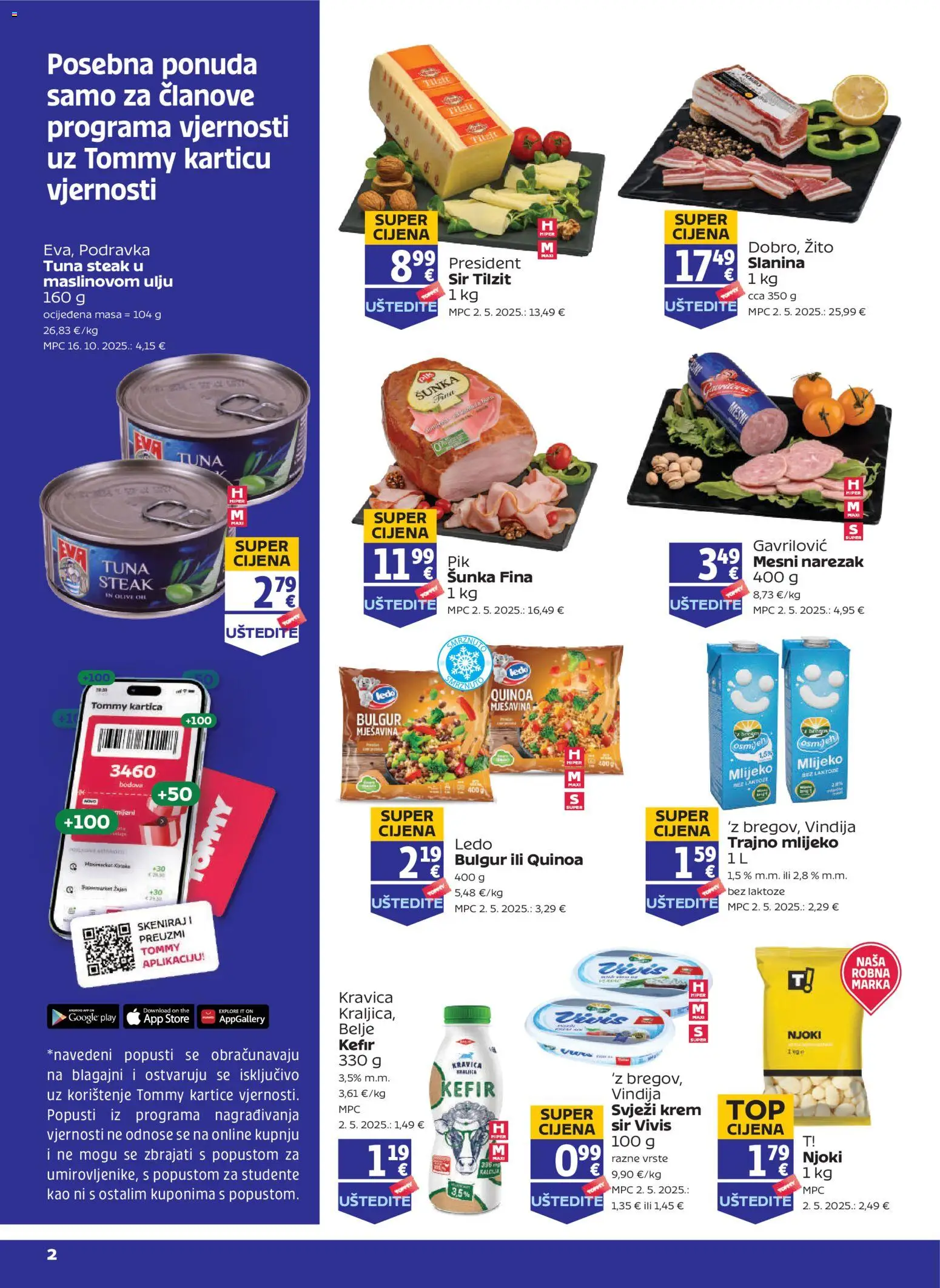 Pregled letka Pogodnosti za Tommy vjerne članove trgovine Tommy vrijedi od 06.11.2025