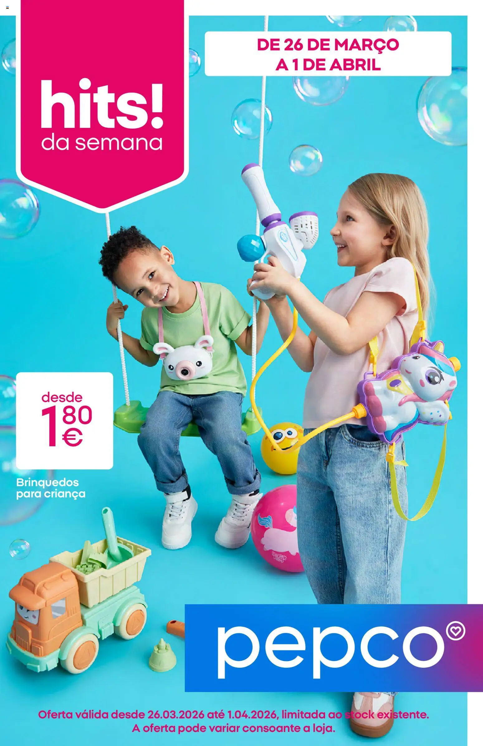 Pré-visualização do folheto da loja Pepco válida a partir de 26/03/2026