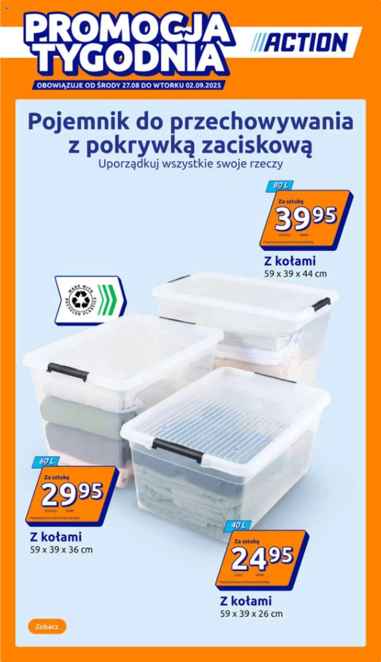 Action gazetka od 27.08.2025 - Gazetka od jutra, sklep online - Numer strony 1