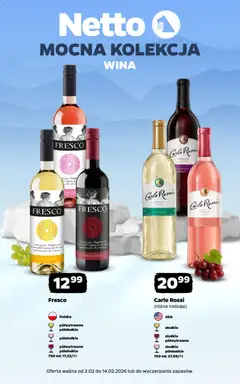 Pogląd gazetki "Wina" ze sklepu Netto ważnej od 02.02.2026