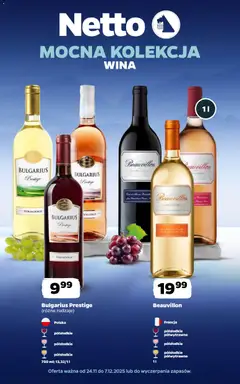Pogląd gazetki "Wina" ze sklepu Netto ważnej od 24.11.2025