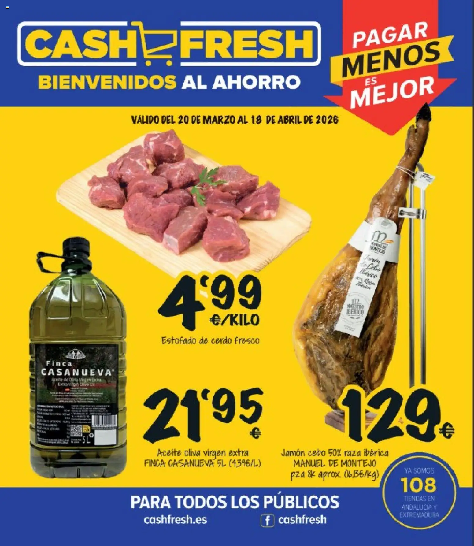 Vista previa del folleto de la tienda Cash Fresh válido desde el 20/03/2026 