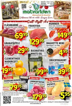 Förhandsgranska reklamblad Aktuella reklamblad Matvärlden från butik Matvärlden gäller från 29/12/2025
