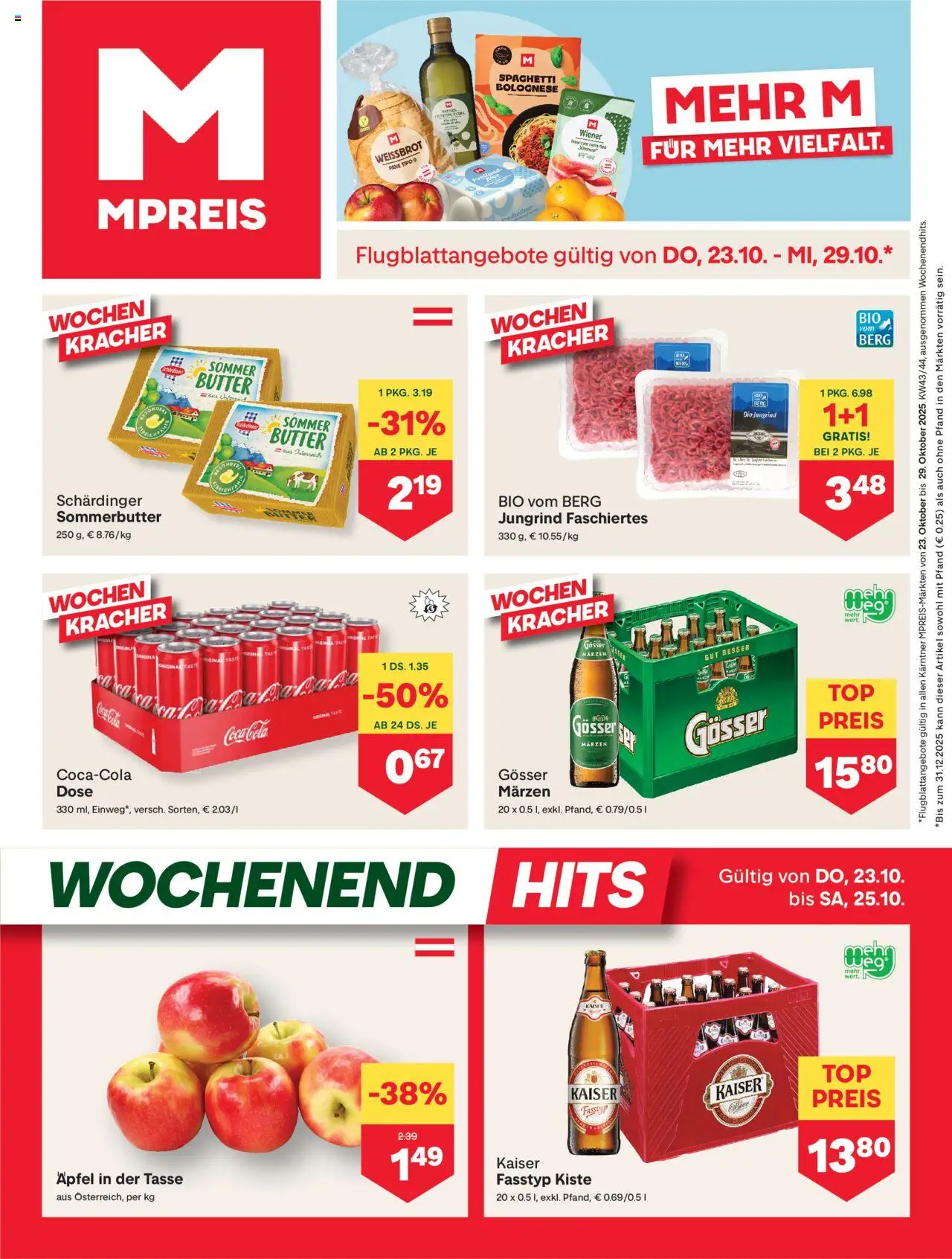  MPREIS Dellach im Drautal ab (23.10.2025 - 29.10.2025) - Seite 1