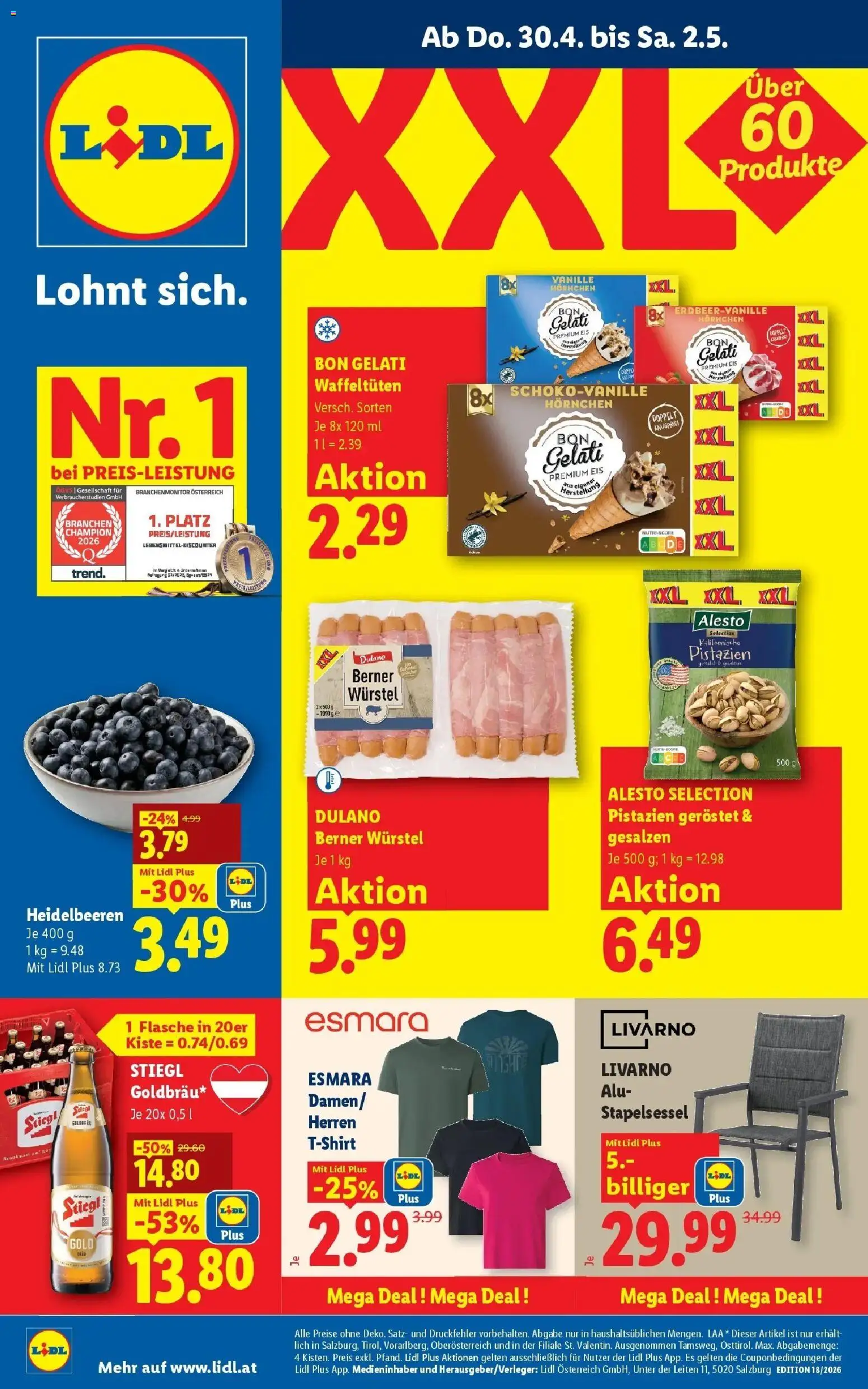 Vorschau der Angebote: Lidl Lidl Flugblatt - Jenbach, Eferding, Dornbirn gültig ab 30.04.2026