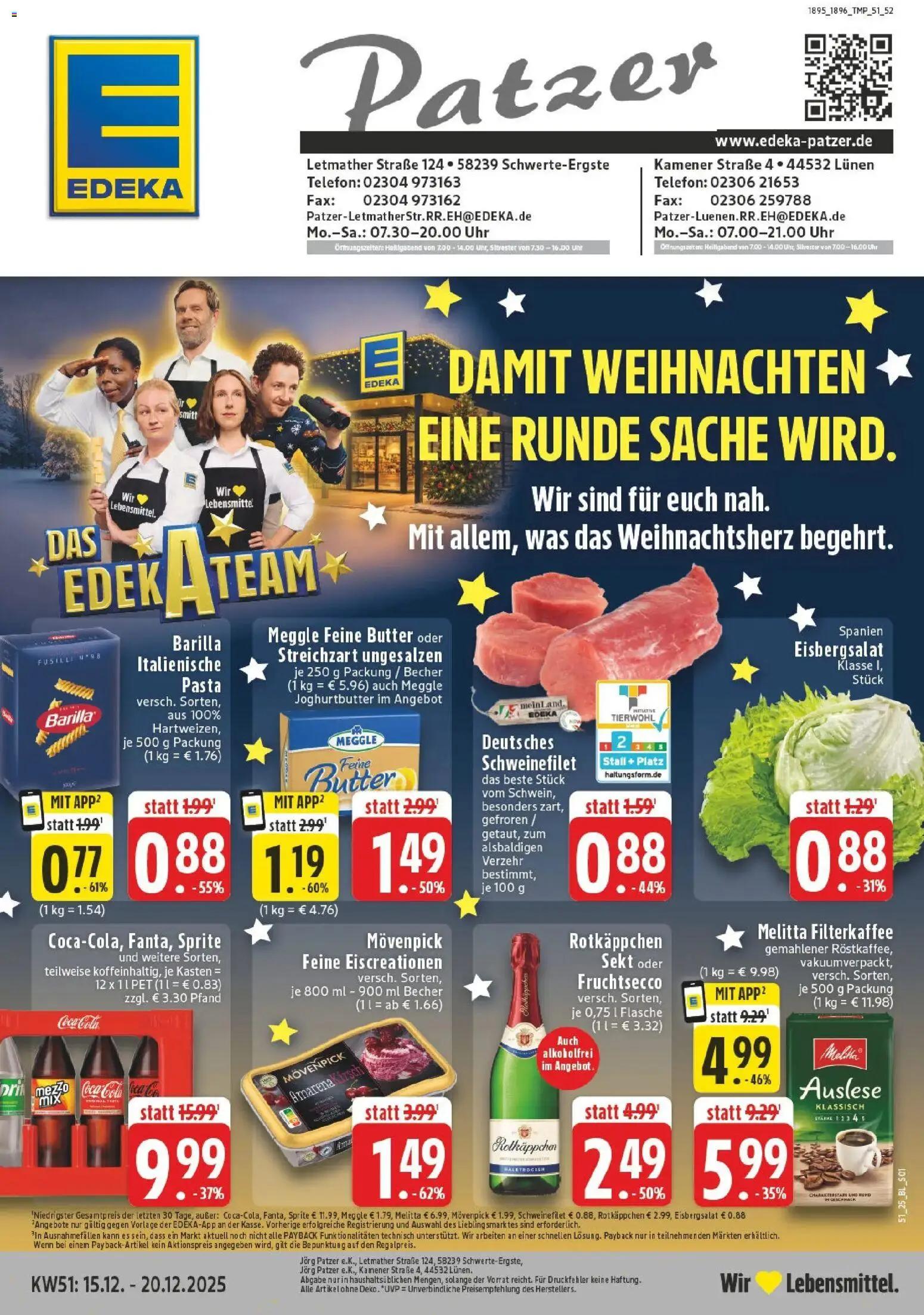 Vorschau von dem Prospekt des Geschäftes Edeka, gültig ab dem 15.12.2025